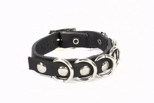 Ring Wristband — LEATHER & STUDS